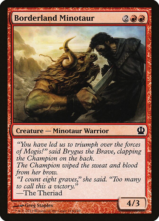 Borderland Minotaur (114) - Theros (THS)