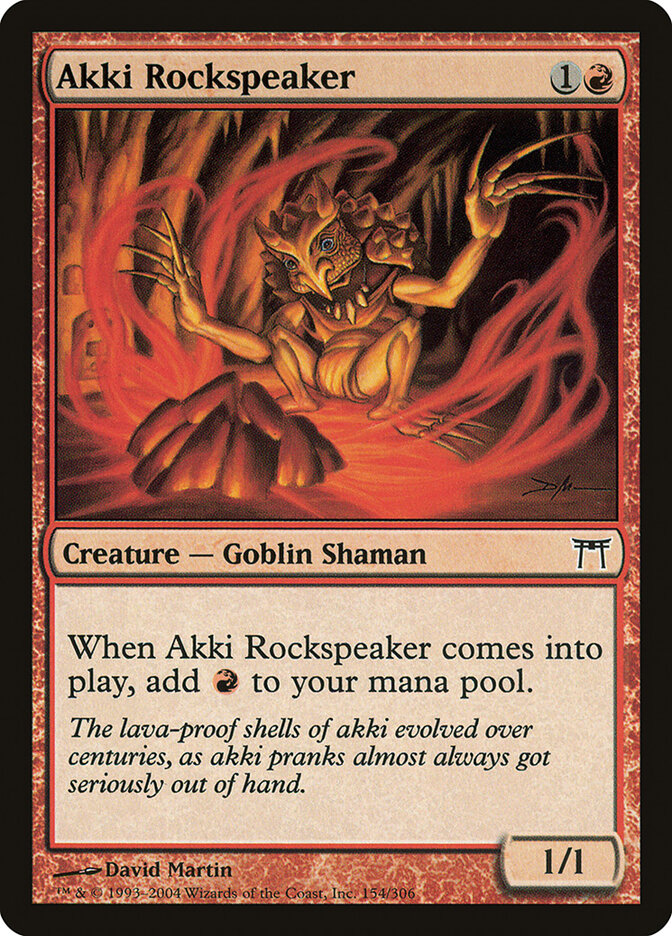 Akki Rockspeaker (154) - Champions of Kamigawa (CHK)