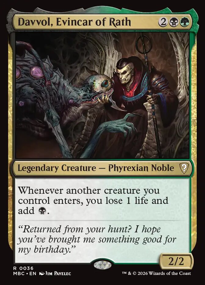 Davvol, Evincar of Rath (36) - Mystery Booster Commander Edition (MBC)