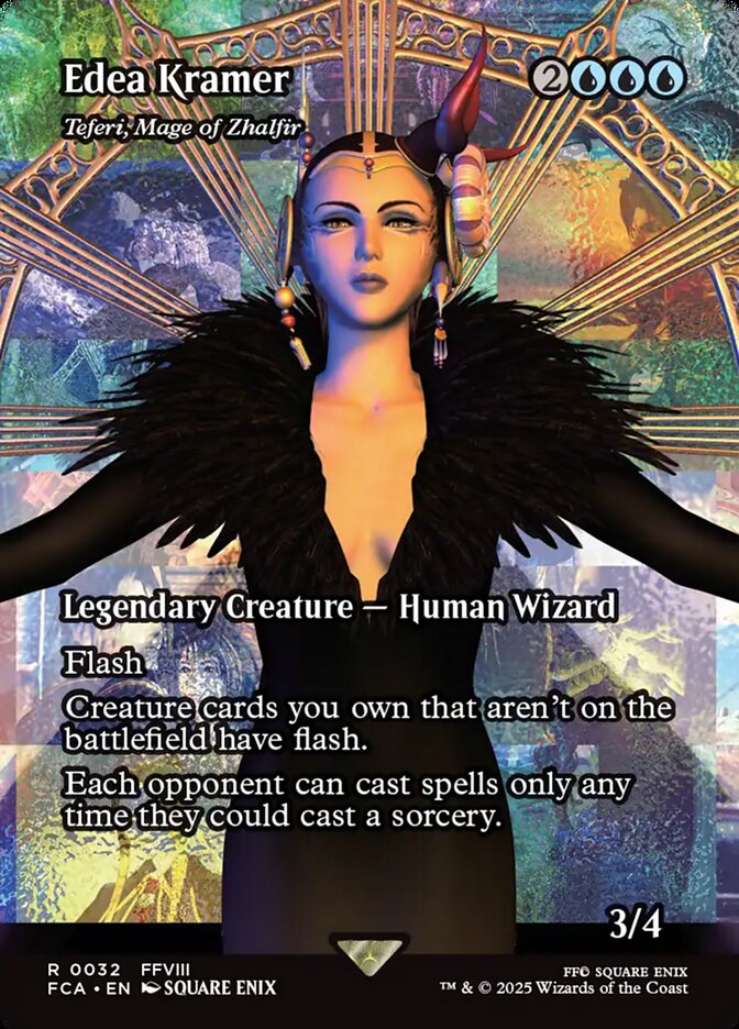 Edea Kramer - Teferi, Mage of Zhalfir (32) - [Foil, Borderless] Final Fantasy: Through the Ages (FCA)