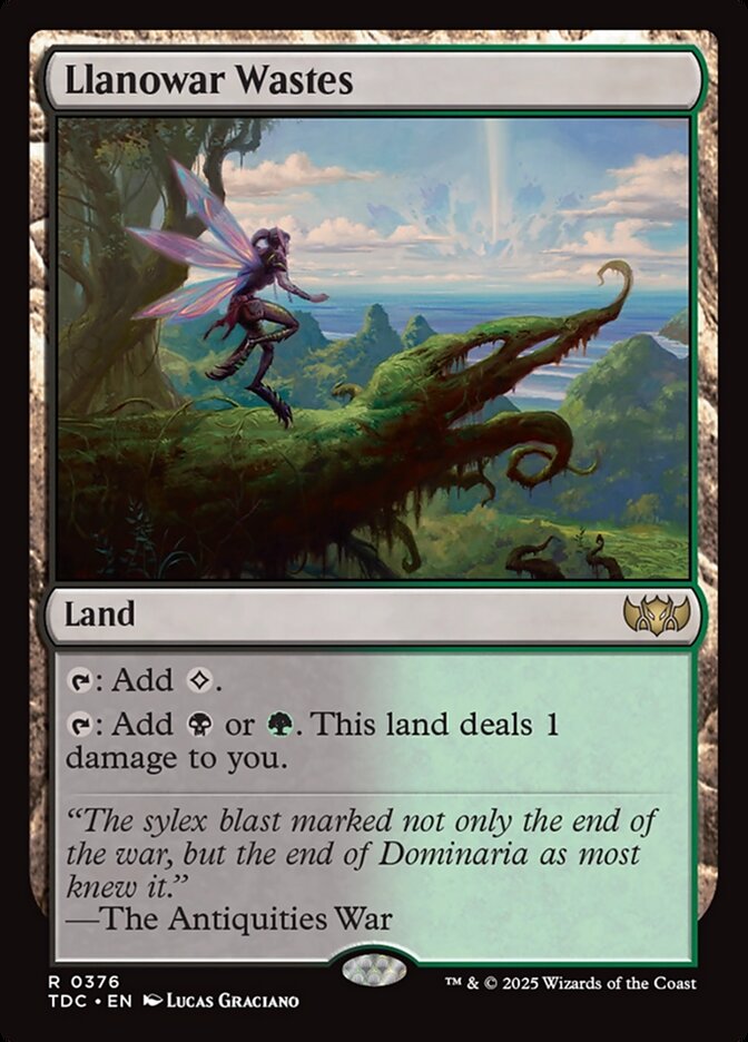 Llanowar Wastes (376) - Tarkir: Dragonstorm Commander (TDC)