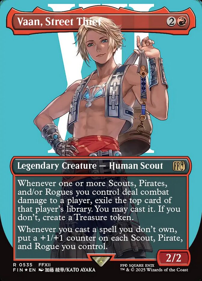 Vaan, Street Thief (535) - [Surge Foil, Borderless] Final Fantasy (FIN)