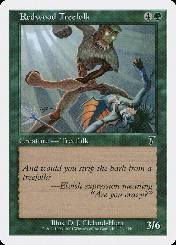 Redwood Treefolk (264) - Seventh Edition (7ED)