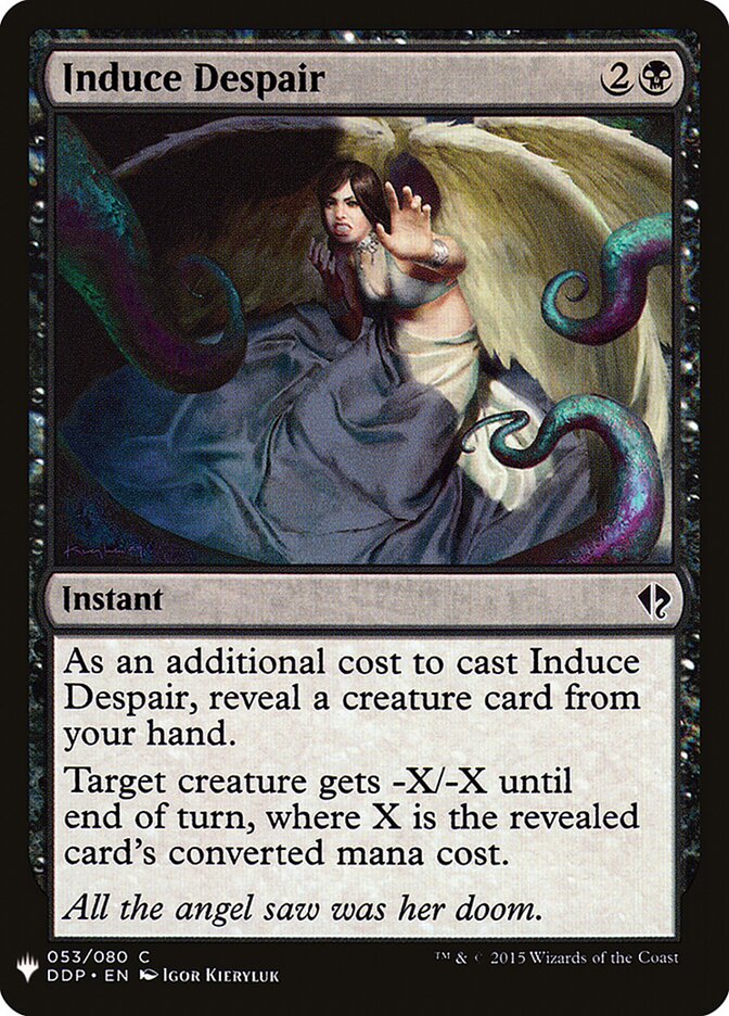 Induce Despair (DDP-53) - The List (PLST)