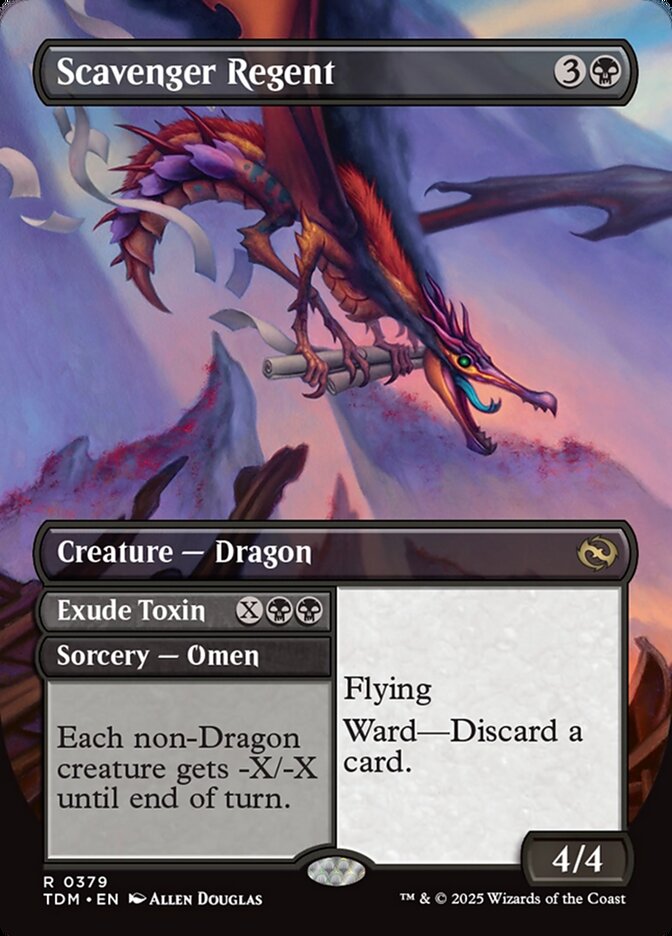 Scavenger Regent // Exude Toxin // Scavenger Regent (379) - [Borderless] Tarkir: Dragonstorm (TDM)