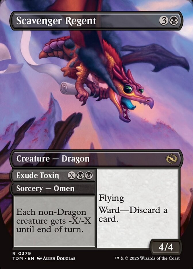 Scavenger Regent // Exude Toxin // Scavenger Regent // Exude Toxin (379) - Tarkir: Dragonstorm (TDM)