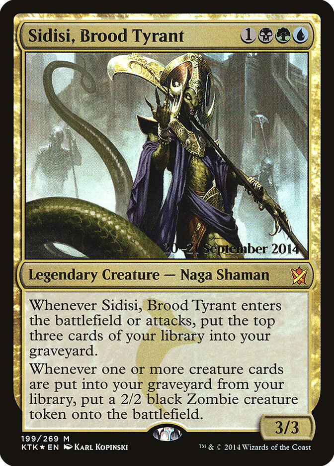 Sidisi, Brood Tyrant (199s) - Khans of Tarkir Promos (PKTK)