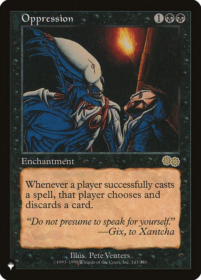 Oppression (USG-143) - The List (PLST)