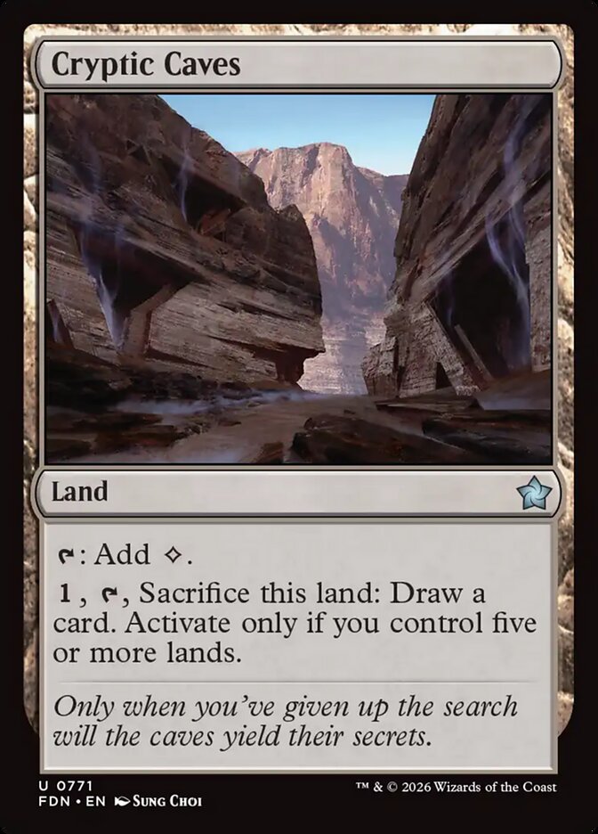 Cryptic Caves (771) - Foundations (FDN)