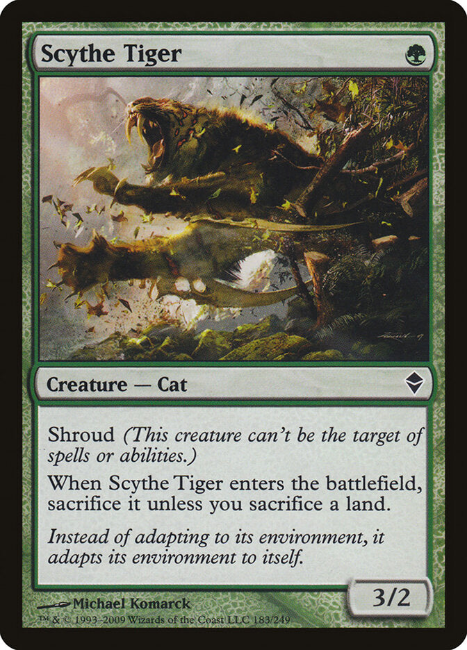 Scythe Tiger (183) - Zendikar (ZEN)