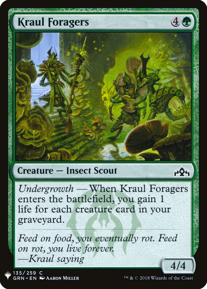 Kraul Foragers (GRN-135) - The List (PLST)