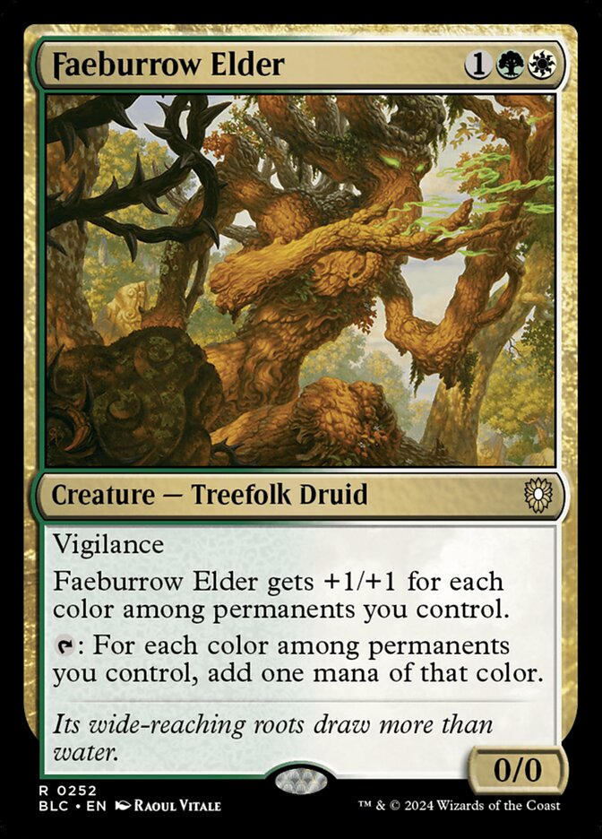 Faeburrow Elder (252) - Bloomburrow Commander (BLC)