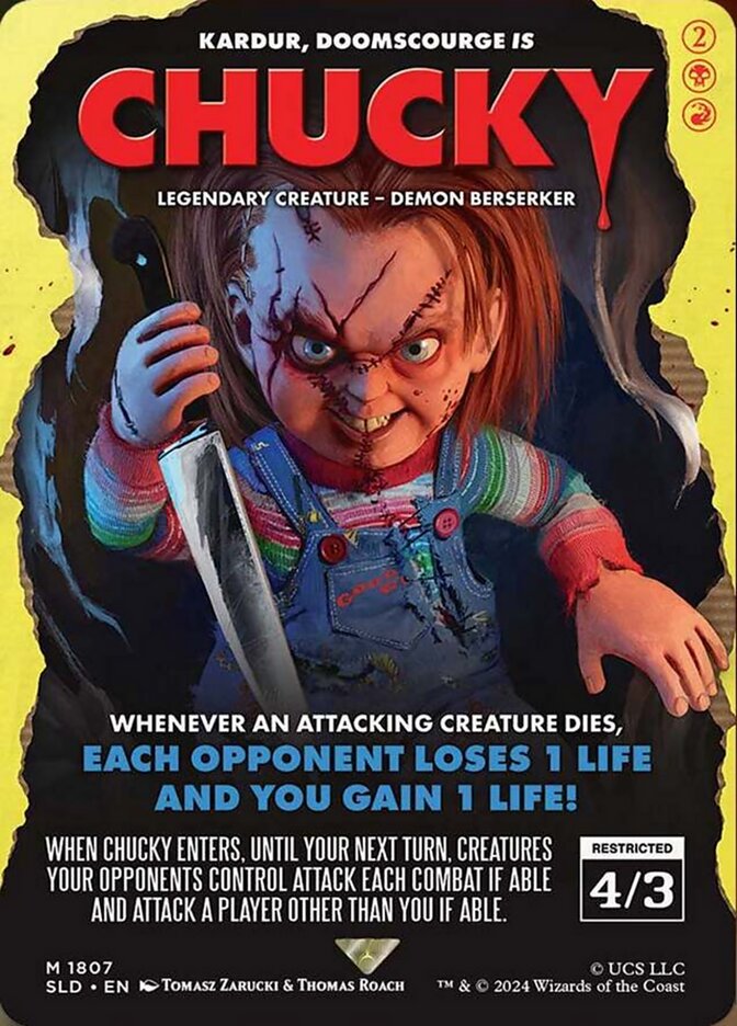 Chucky - Kardur, Doomscourge // Kardur, Doomscourge (1807) - Secret Lair Drop (SLD)