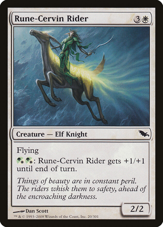 Rune-Cervin Rider (20) - Shadowmoor (SHM)