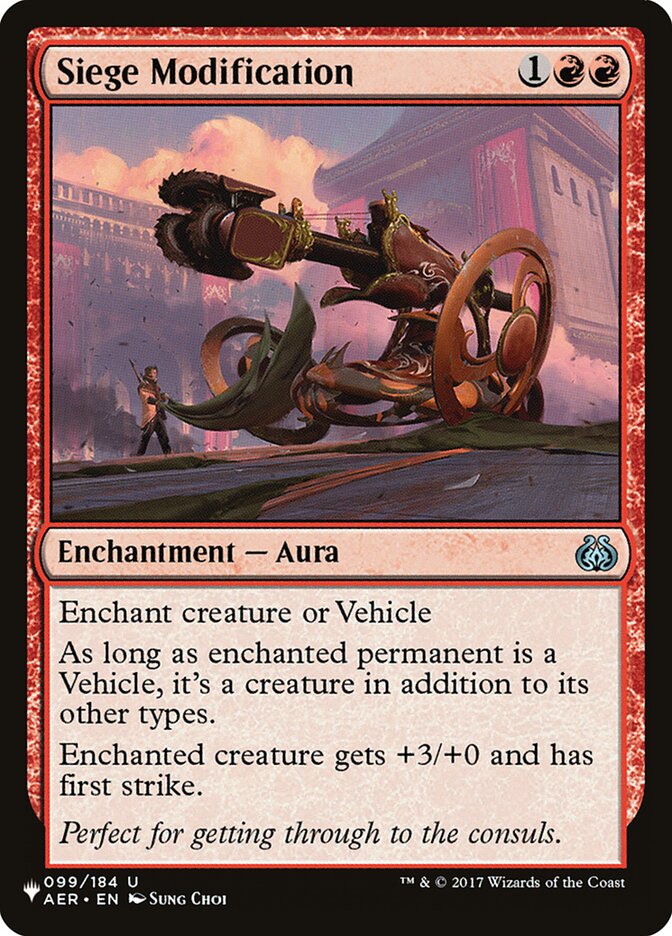 Siege Modification (AER-99) - The List (PLST)