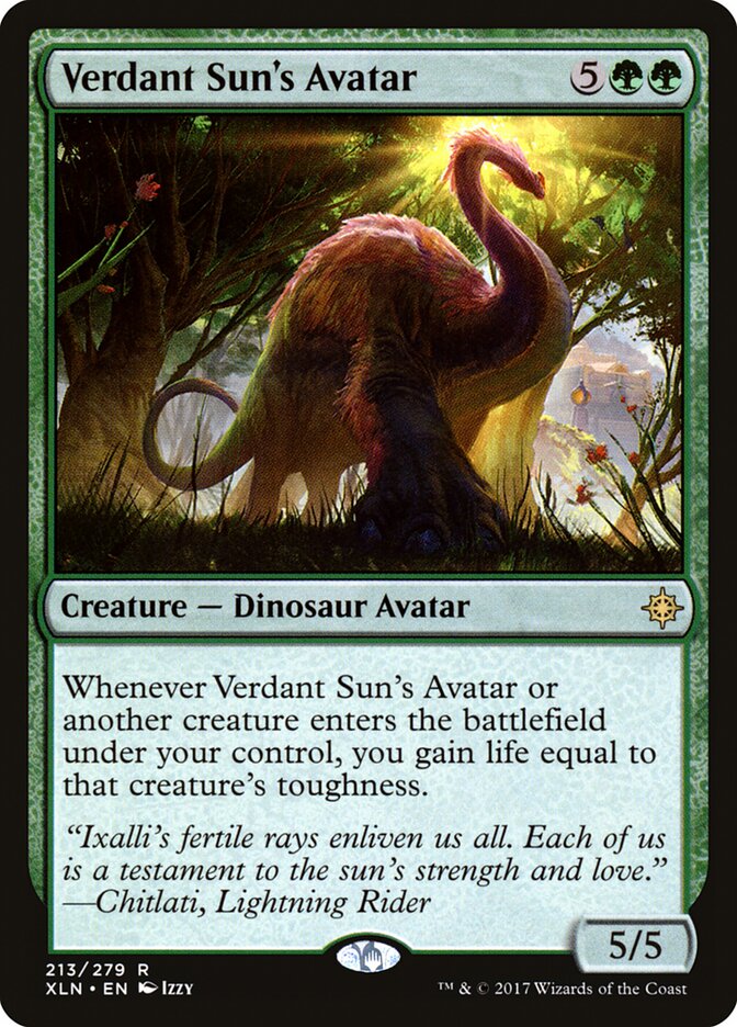 Verdant Sun's Avatar (213) - Ixalan (XLN)