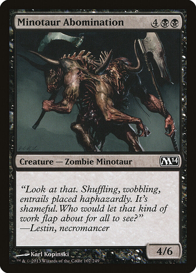 Minotaur Abomination (107) - Magic 2014 (M14)