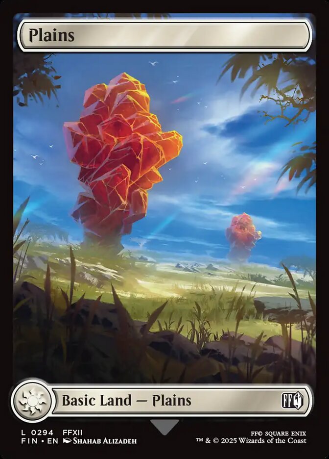 Plains (294) - [Foil, Full Art] Final Fantasy (FIN)