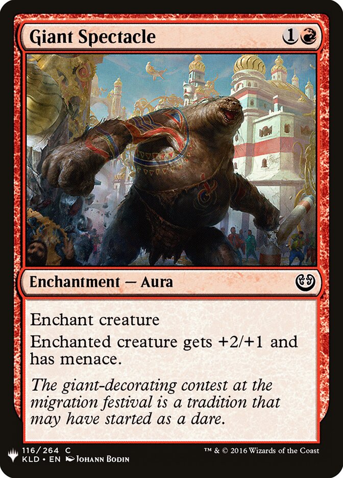 Giant Spectacle (KLD-116) - The List (PLST)