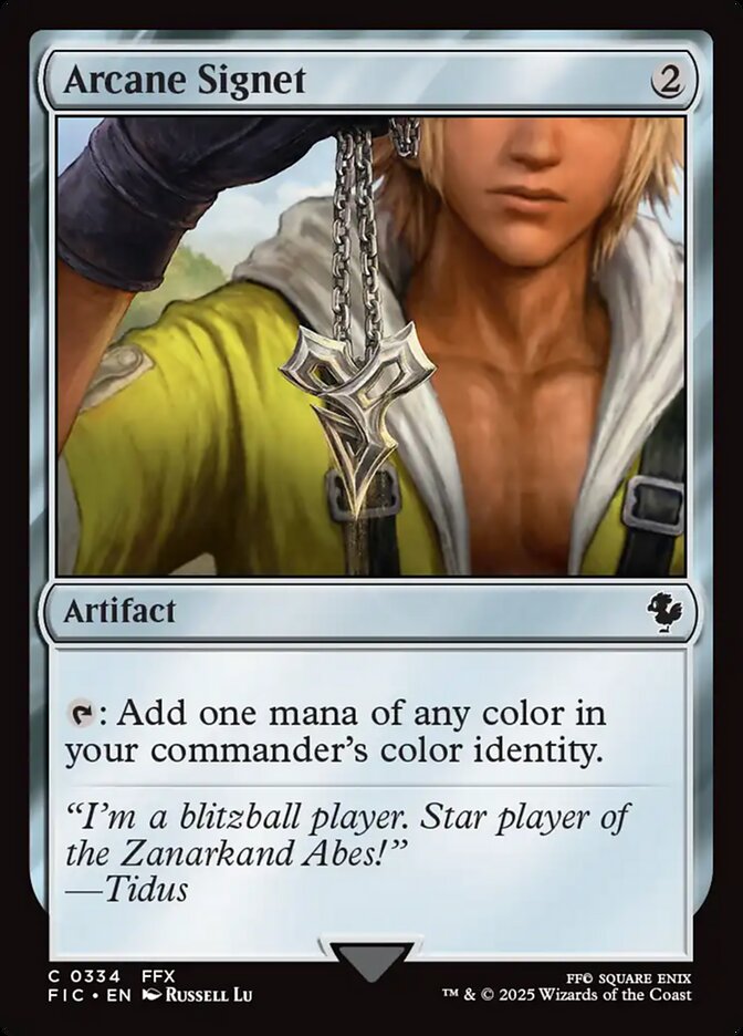 Arcane Signet (334) - [Surge Foil] Final Fantasy Commander (FIC)