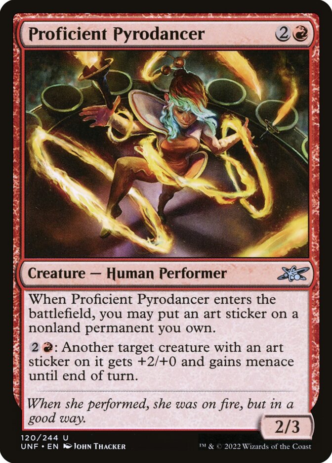 Proficient Pyrodancer (120) - Unfinity (UNF)