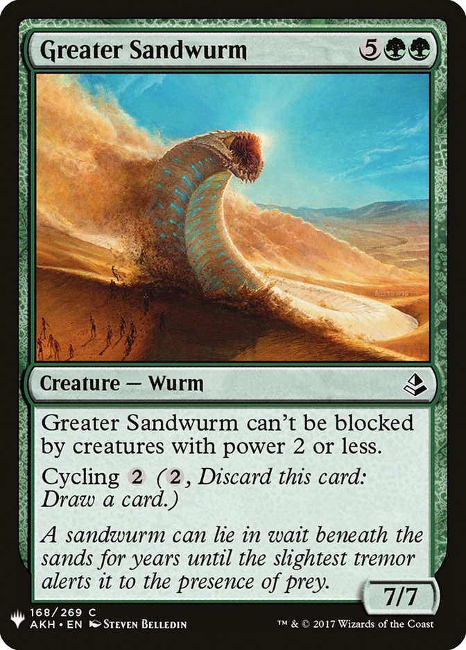 Greater Sandwurm - The List (PLST)