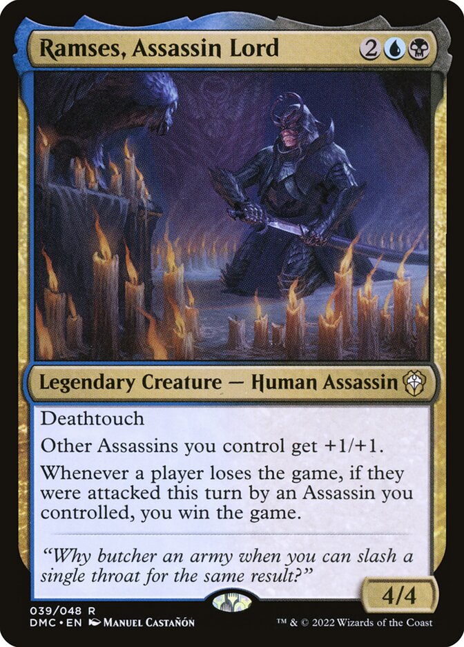 Ramses, Assassin Lord (39) - Dominaria United Commander (DMC)