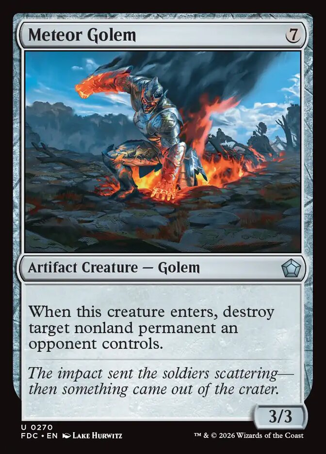 Meteor Golem (270) - Foundations Commander (FDC)