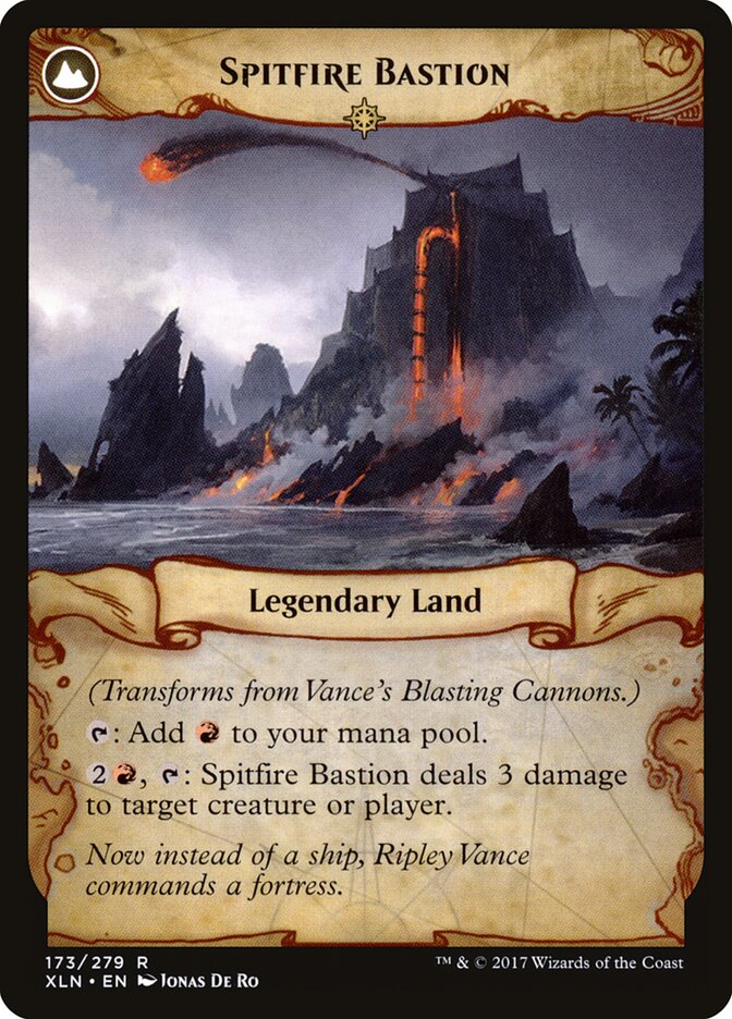 Vance's Blasting Cannons // Spitfire Bastion (173) - Ixalan (XLN)