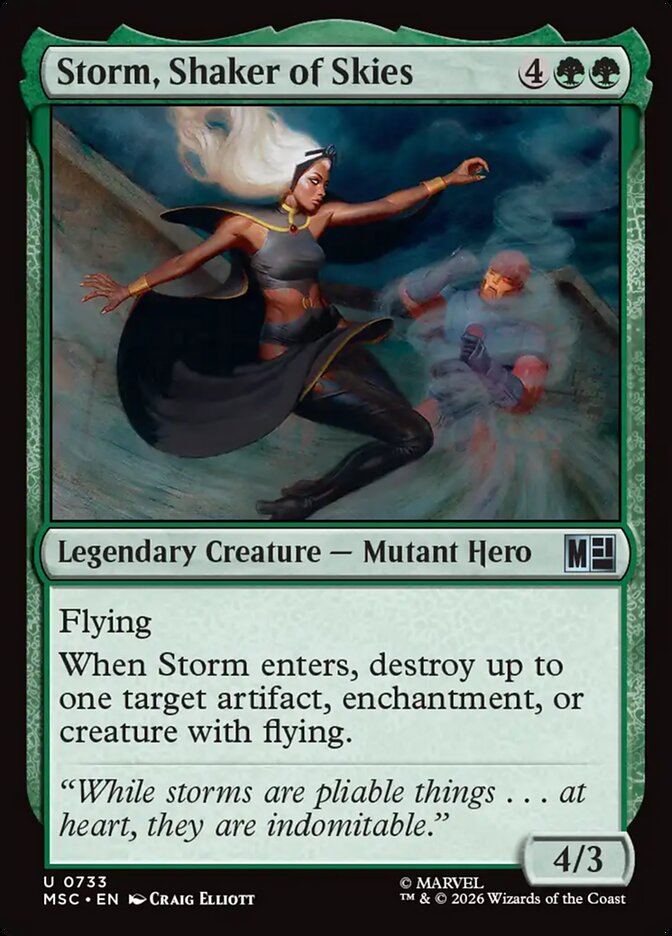 Storm, Shaker of Skies (733) - Marvel Super Heroes Commander (MSC)