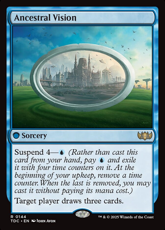 Ancestral Vision (144) - Tarkir: Dragonstorm Commander (TDC)