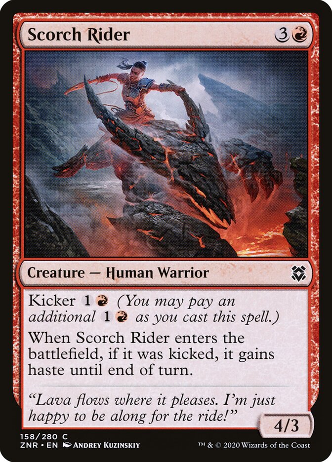 Scorch Rider (158) - Zendikar Rising (ZNR)