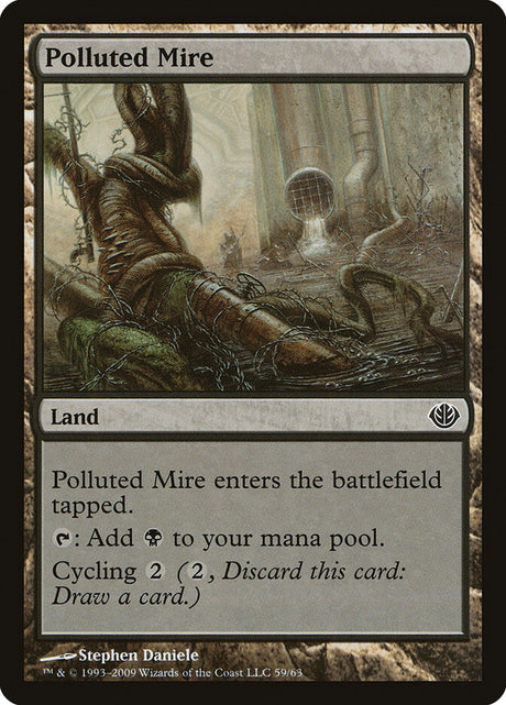 Polluted Mire (59) - Duel Decks: Garruk vs. Liliana (DDD)
