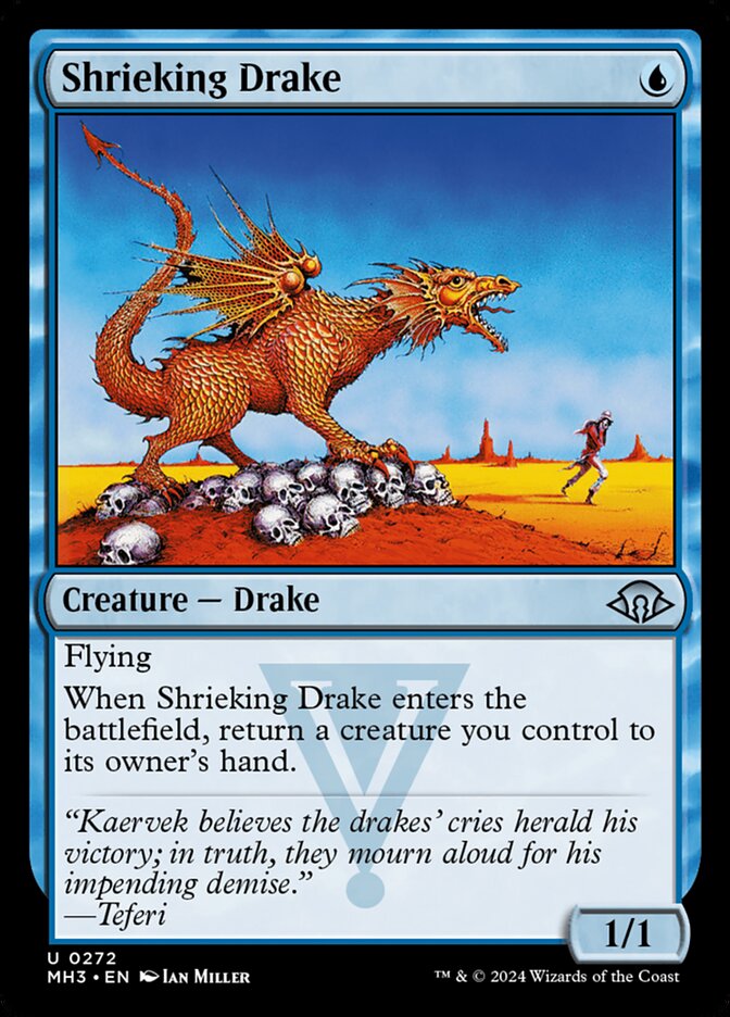 Shrieking Drake - [Foil] Modern Horizons 3 (MH3)