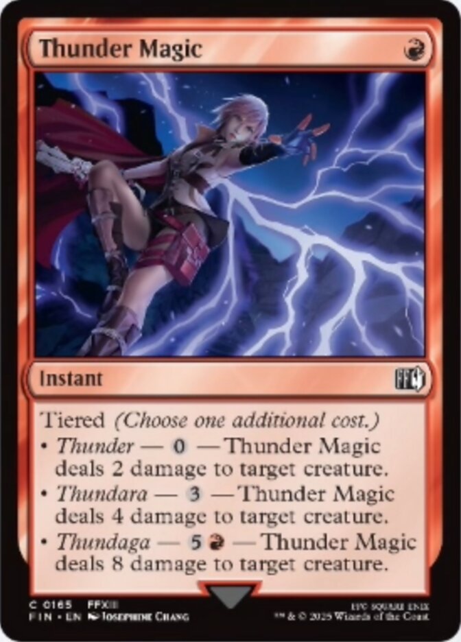 Thunder Magic (165) - [Foil] Final Fantasy (FIN)