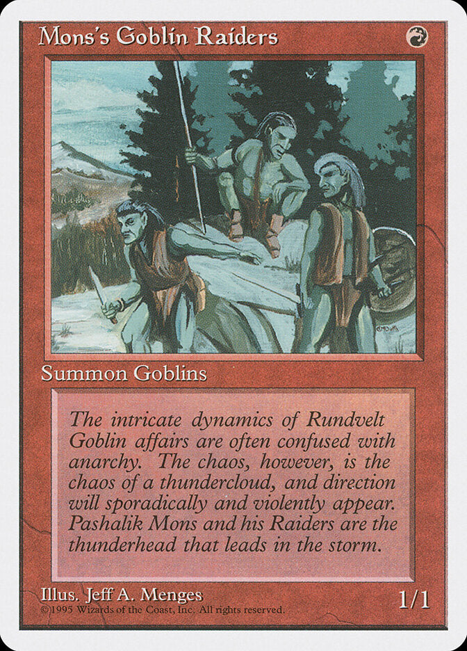 Mons's Goblin Raiders (213) - Fourth Edition (4ED)