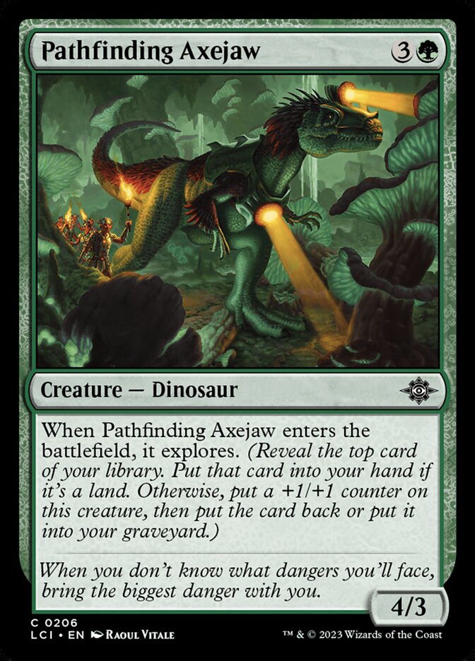 Pathfinding Axejaw (206) - The Lost Caverns of Ixalan (LCI)