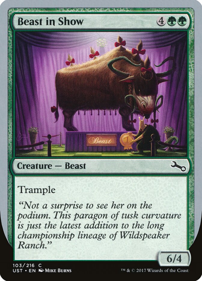 Beast in Show (103d) - Unstable (UST)