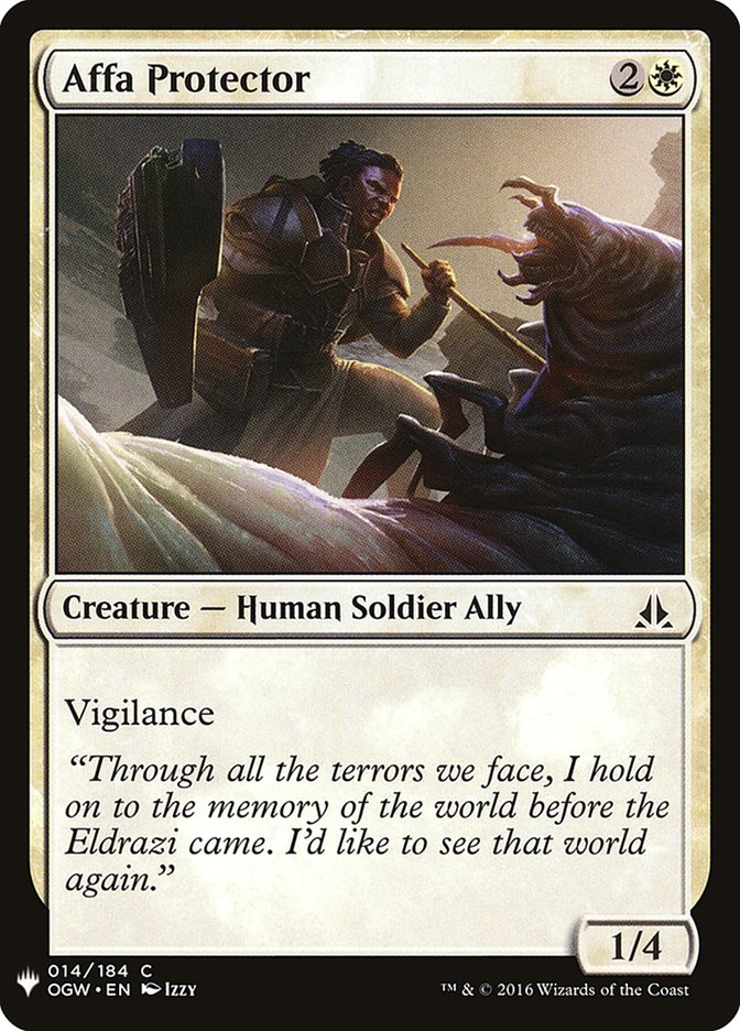 Affa Protector - The List (PLST)