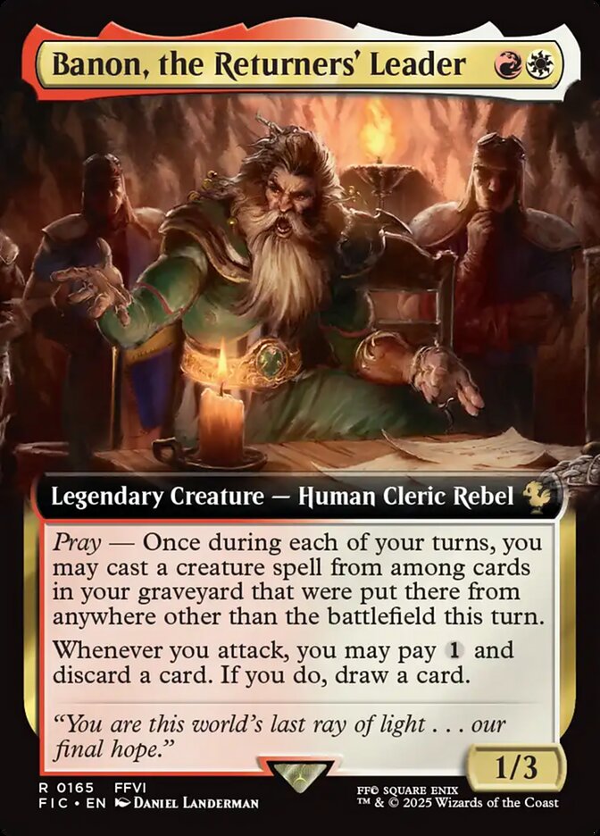 Banon, the Returners' Leader (165) - [Extended Art] Final Fantasy Commander (FIC)
