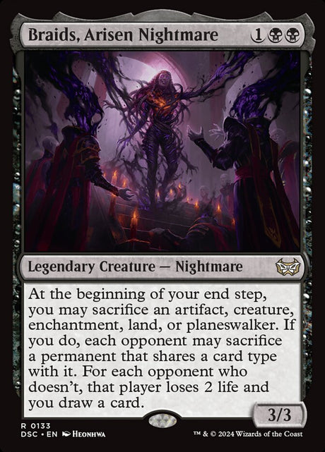Braids, Arisen Nightmare (133) - Duskmourn: House of Horror Commander (DSC)