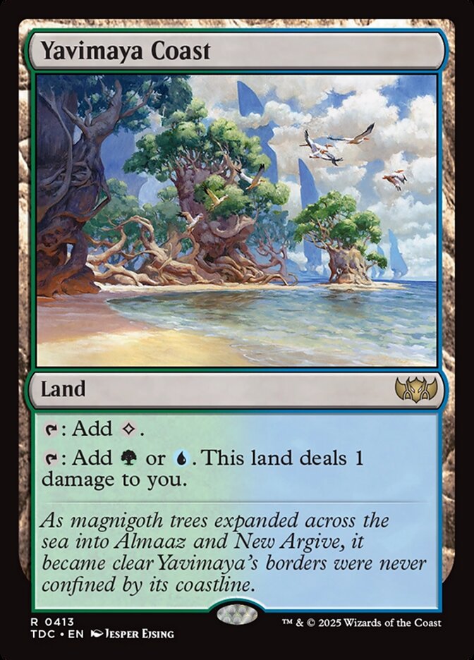 Yavimaya Coast (413) - Tarkir: Dragonstorm Commander (TDC)