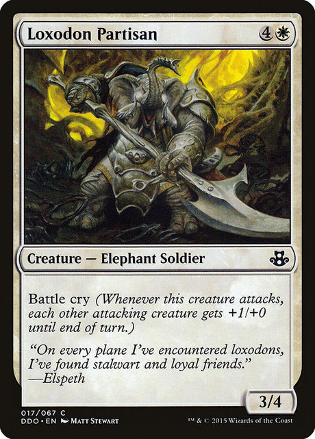 Loxodon Partisan (17) - Duel Decks: Elspeth vs. Kiora (DDO)