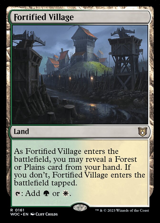 Fortified Village (161) - Wilds of Eldraine Commander (WOC)