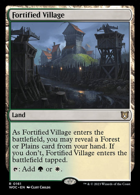 Fortified Village (161) - Wilds of Eldraine Commander (WOC)