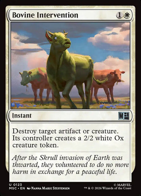 Bovine Intervention (123) - Marvel Super Heroes Commander (MSC)