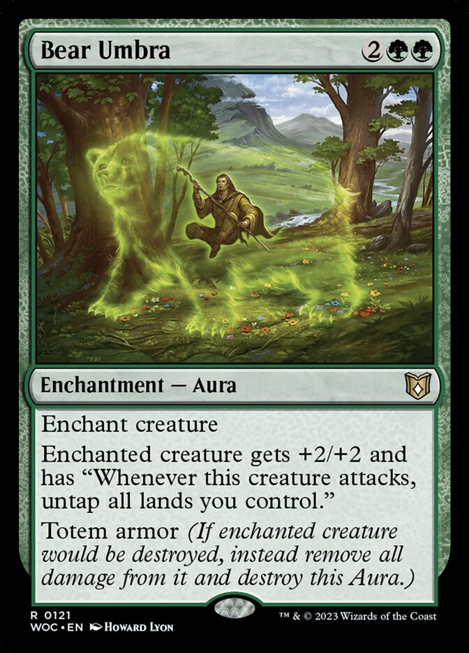 Bear Umbra (121) - Wilds of Eldraine Commander (WOC)