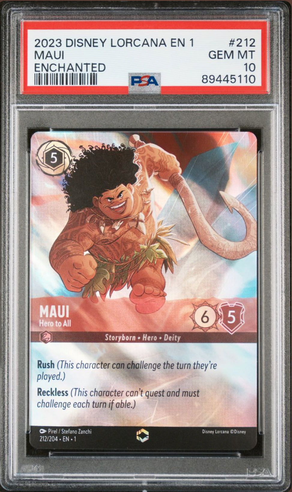 Maui - Hero to All - [Foil, Enchanted, Graded PSA 10] The First Chapter (1)