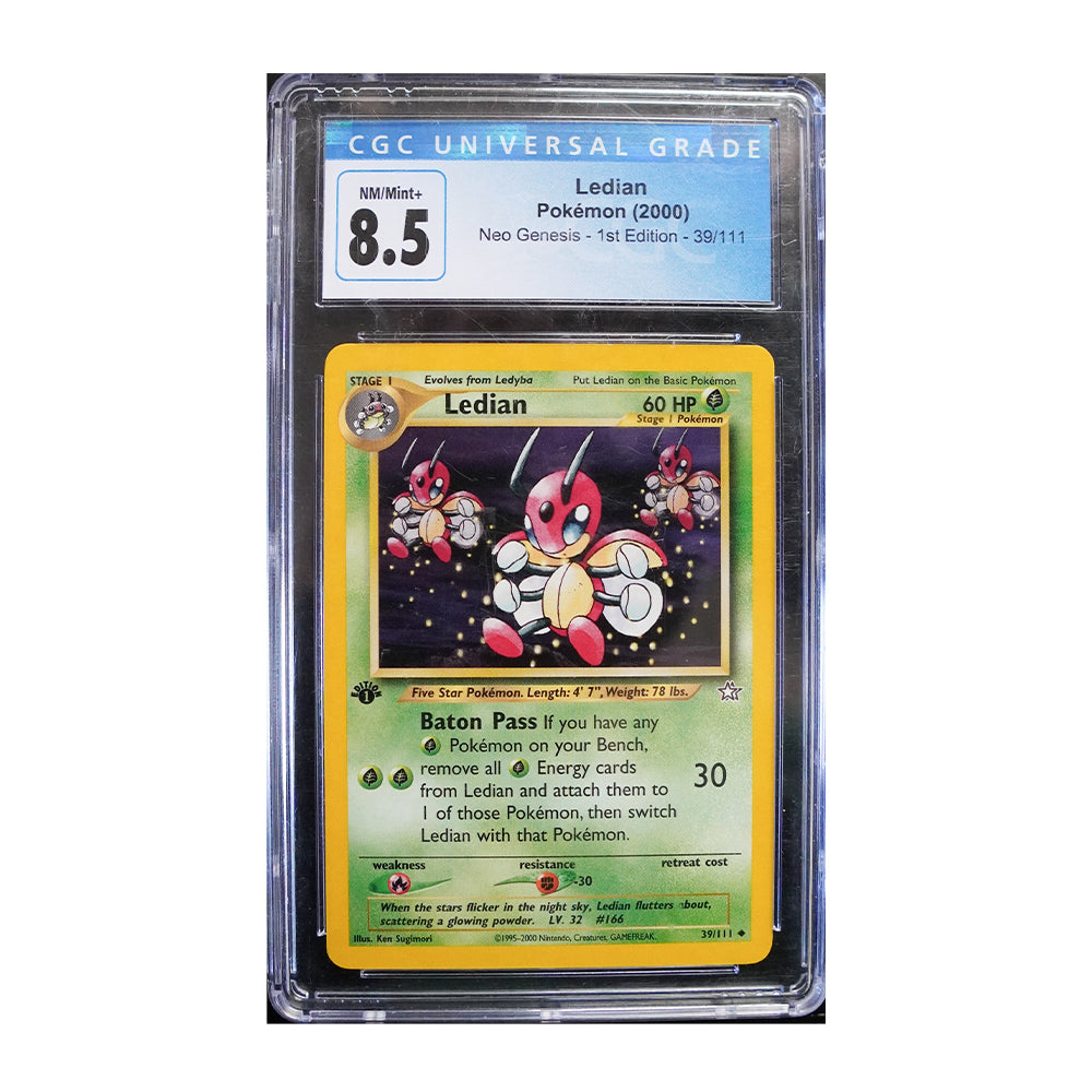 Ledian - [1st Edition, Graded CGC 8.5] Neo Genesis (N1)