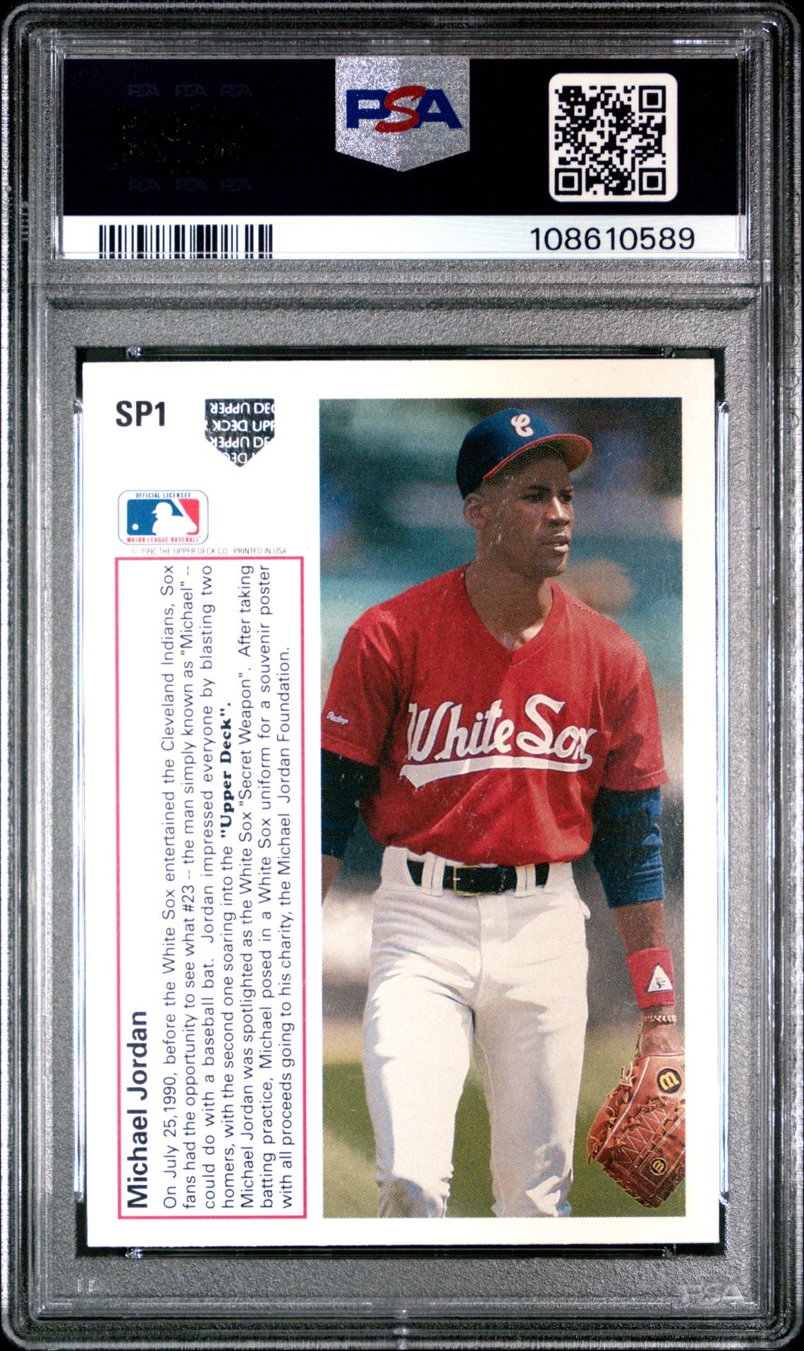 1991 Upper Deck Michael Jordan - [PSA 4] - Back